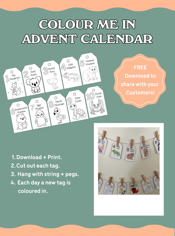 FREE Colour Me In Advent Calendar