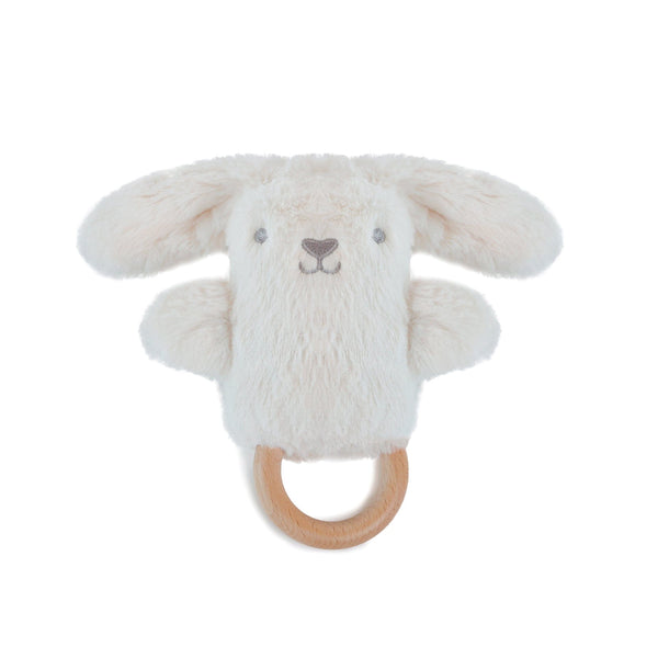 PRE-ORDER ETA ARPIL 2025. Ziggy Bunny Soft Rattle Toy 6.8"/ 17cm Soft Rattle Toy OB "Designs to Delight!" 