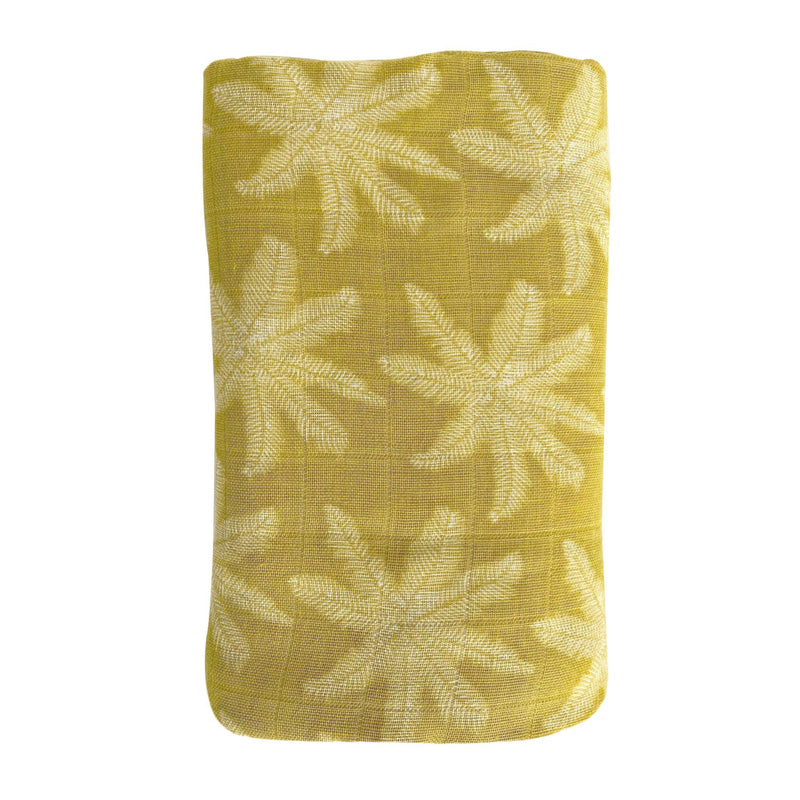 Pear Bamboo Cotton Muslin | Eco-Friendly | Ethically Made | Palm Print | O.B. Designs Australia